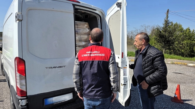Lüleburgaz'da canlı hayvan ve hayvansal ürün nakilleri denetlendi