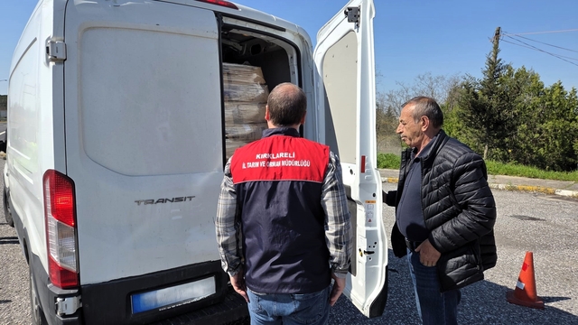 Kırklareli'nde canlı hayvan ve hayvansal ürünlerin nakilleri denetlendi