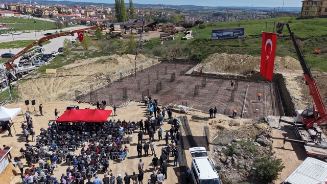 Karabük'te 1000 kişilik Kuba Camisi'nin temeli atıldı