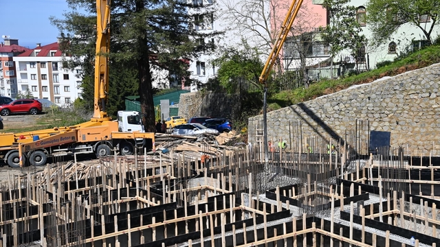 Trabzon'da inşa edilecek caminin temeli törenle atıldı
