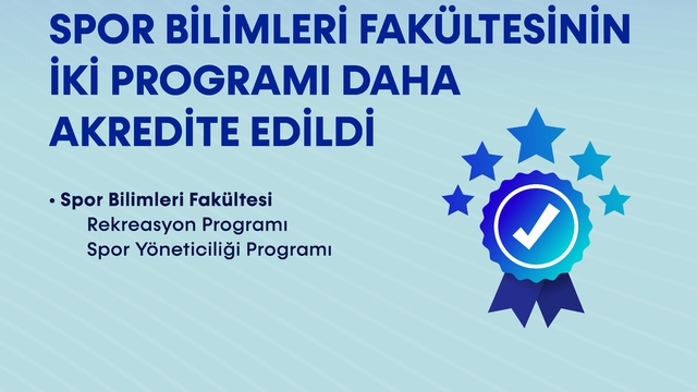 BARÜ'de Spor Bilimleri Fakültesinin iki programı daha akredite edildi
