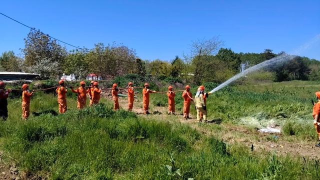 EDAK ekibi, orman yangınları gönüllü eğitimini tamamladı