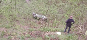 Giresun'da otomobil fındık bahçesine yuvarlandı: 1 ölü
