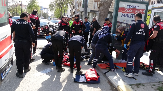Malatya'da yunus timleri kaza yaptı: 2 polis yaralı