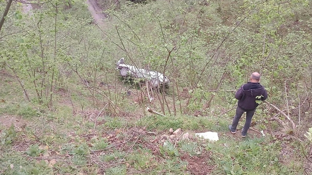 Giresun'da otomobil fındık bahçesine yuvarlandı: 1 ölü