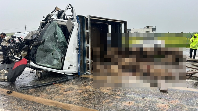 Siirt'te koyun yüklü kamyonet ile otomobil çarpıştı: 2 ölü, 3 yaralı