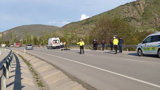 Tokat'ta motosiklet kazasında sürücü yaşamını yitirdi