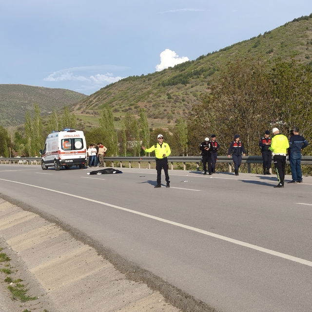 Tokat'ta motosiklet kazasında sürücü yaşamını yitirdi