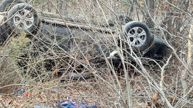 Tokat'ta devrilen otomobildeki 2 kişi yaralandı