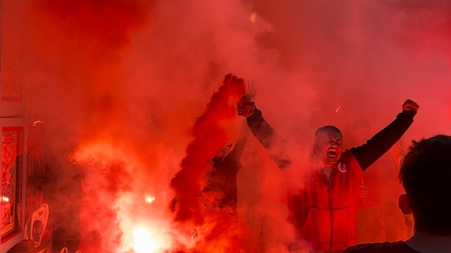 Edirne'de Galatasaray'ın galibiyeti coşkuyla kutlandı