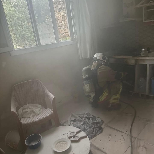 Reyhanlı'da ev yangını