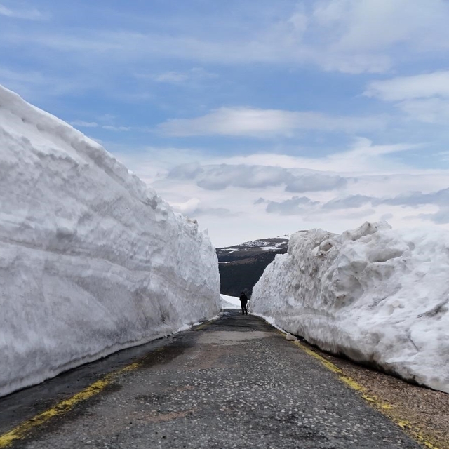 Ordu'nun yükseklerinde nisan sonunda 4 metre kar