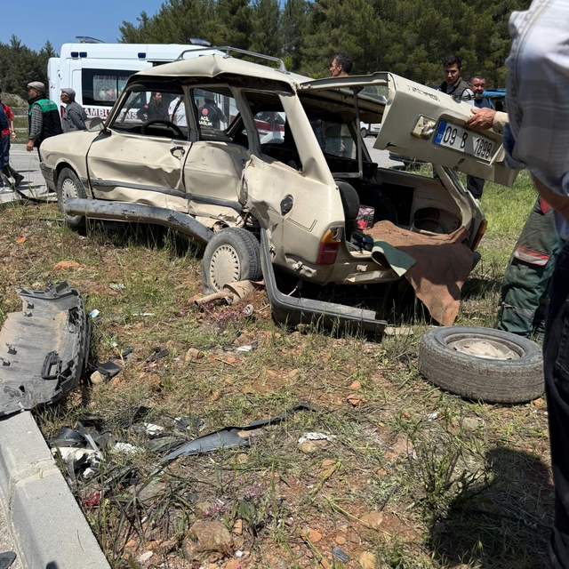 Muğla-Denizli yolunda feci kaza: 1 ölü, 1 yaralı