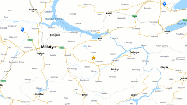 Malatya'da 4,4 büyüklüğünde deprem