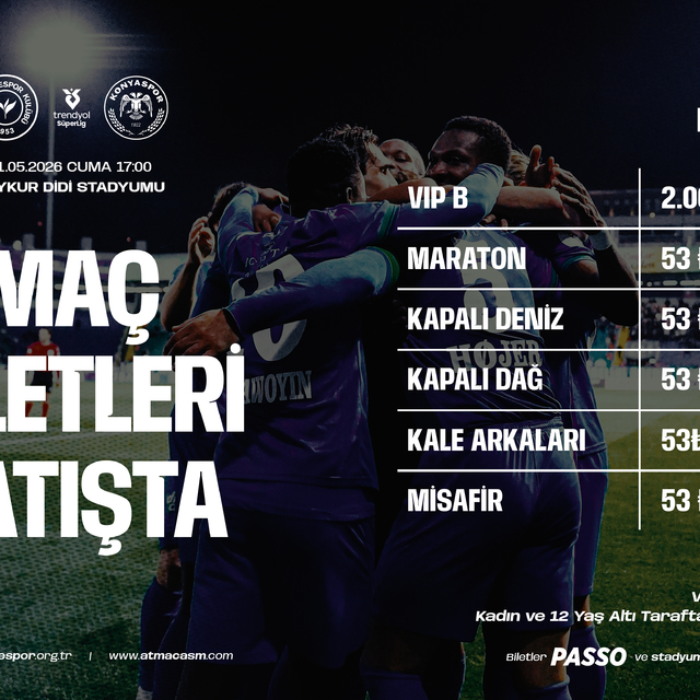Çaykur Rizespor - Konyaspor maçının biletleri 53 TL'den satışa çıktı