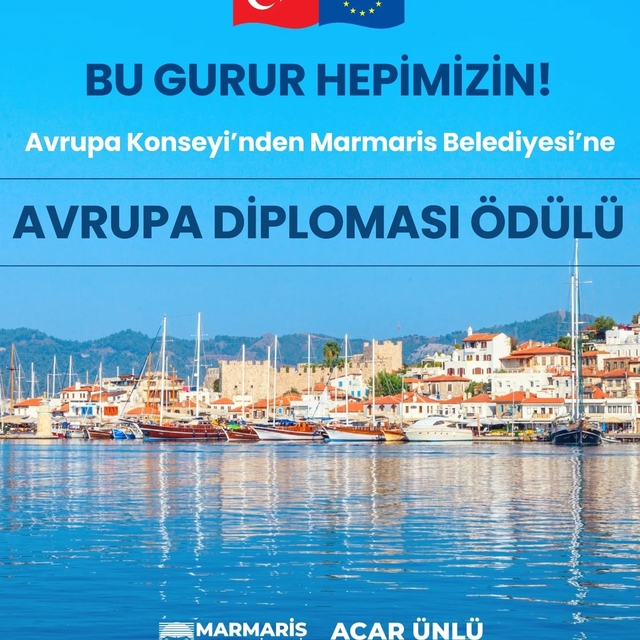 Marmaris Belediyesi'ne Avrupa'dan prestijli ödül