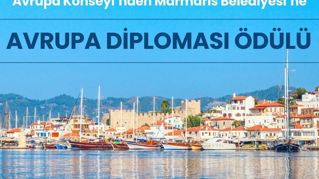 Marmaris Belediyesi'ne Avrupa'dan prestijli ödül