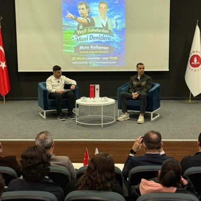 Düdükten rotaya: Mete Kalkavan öğrencilerle deneyimlerini paylaştı