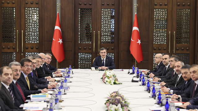 Ekonomi Koordinasyon Kurulu, Cumhurbaşkanı Yardımcısı Yılmaz başkanlığında toplandı