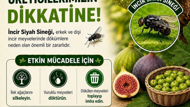 Buharkent'te incir üreticilerine siyah sinek uyarısı