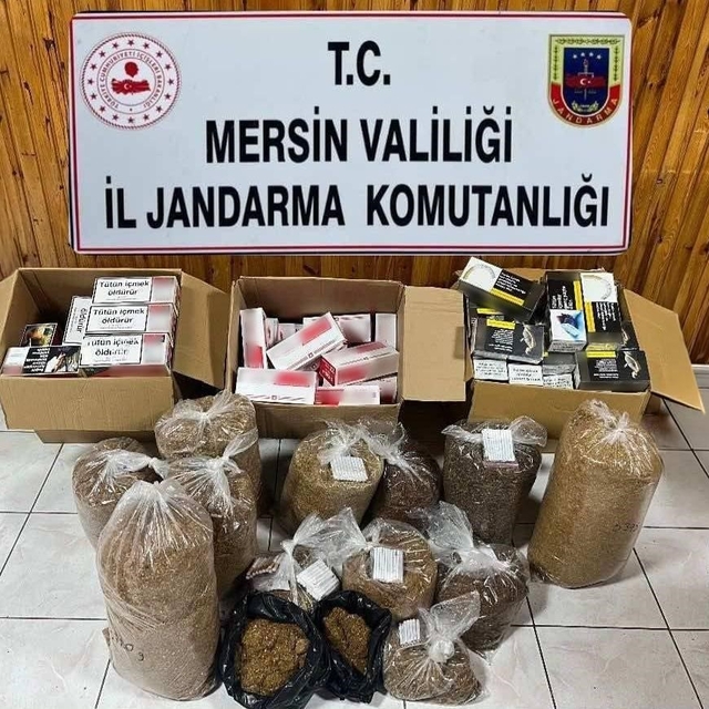 Mersin'de kaçak makaron operasyonu: 2 gözaltı