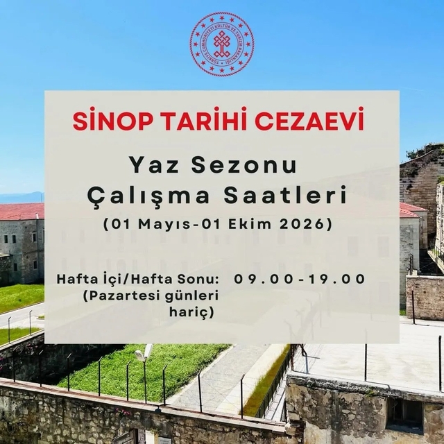 Sinop Tarihi Cezaevi'nde ziyaret saatlerine yeni düzenleme