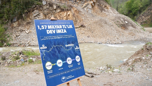 Giresun'un 1,57 milyarlık su projesine start verildi