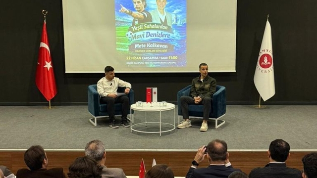 Samsun'da "Yeşil Sahalardan Mavi Denizlere" söyleşi düzenlendi