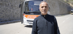 Gümüşhane'de fenalaşan yolcu hastaneye dolmuşla yetiştirildi