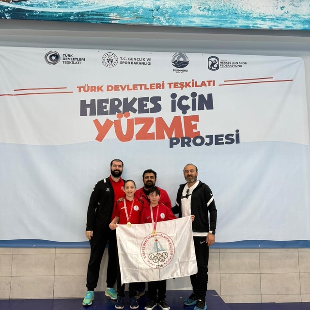 Körfezli genç yüzücüler Azerbaycan'da Türkiye'yi temsil edecek