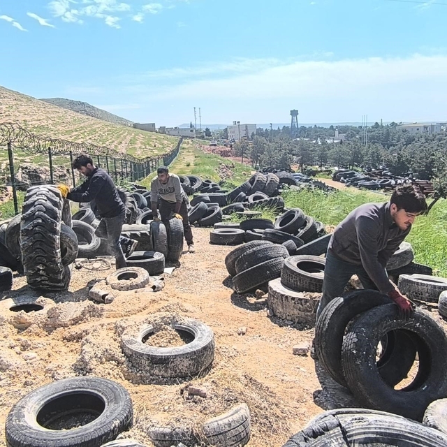 Mardin Büyükşehir Belediyesi, 100 ton atık lastiği geri dönüşüme kazandırdı