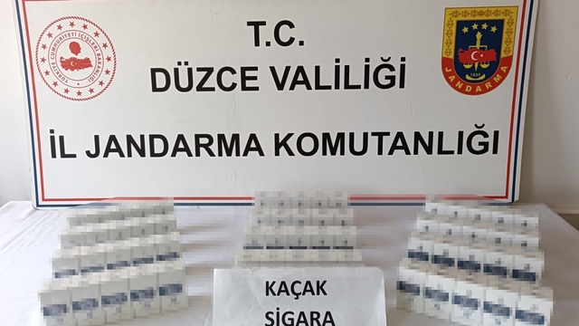 Düzce'de 177 bin 400 makaron ele geçirildi