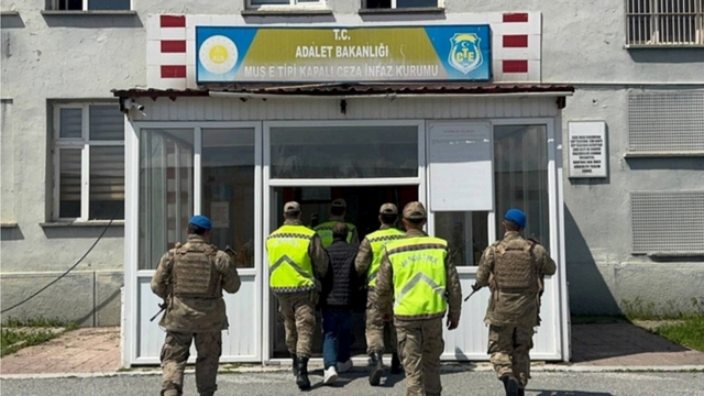 30 yıl hapis cezası bulunan şahıs Muş'ta yakalandı