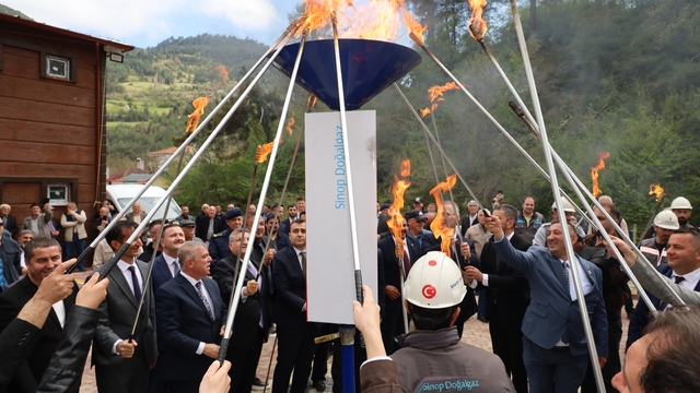 Dikmen'de doğalgaz sevinci