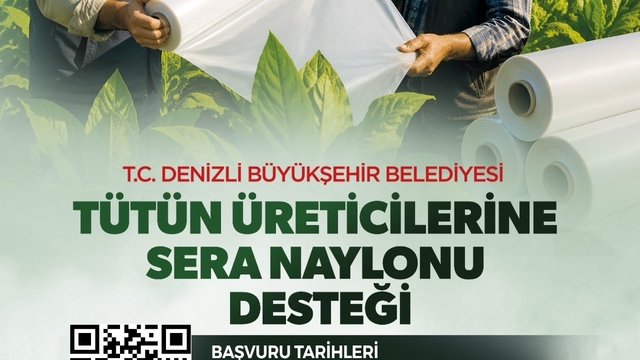 Denizli'de tütün üreticisine destek