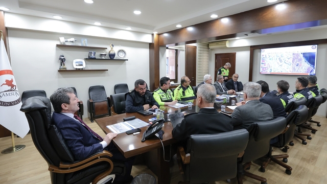Samsun'da okul çevrelerinde trafik güvenliği artırılıyor