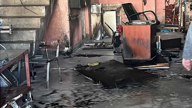 Kelkit'te sobaya dökülen tiner parladı: 1 kişi ağır yaralandı