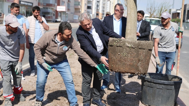 Melikgazi Belediye Başkanı Palancıoğlu, İldem bölgesinde ağaç dikimi gerçekleştirdi