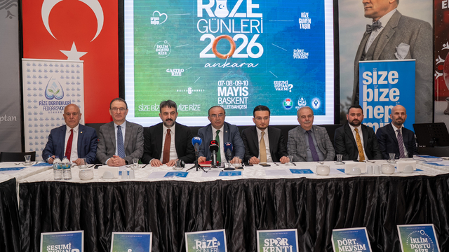 Ankara'da 7-10 Mayıs tarihlerinde düzenlenecek "Rize Tanıtım Günleri"nin tanıtım toplantısı yapıldı