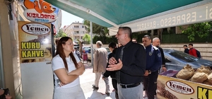 Başkan Şimşek esnafın istek ve önerilerini yerinde dinledi