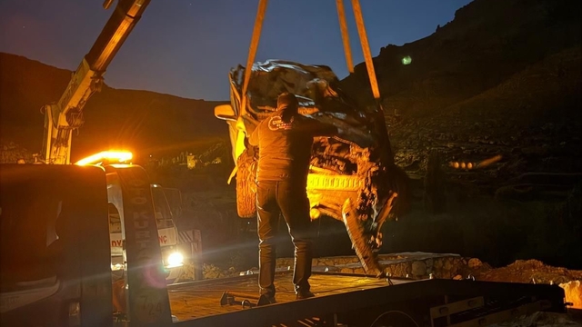 Mardin'de uçuruma devrilen hafif ticari aracın sürücüsü yaralandı