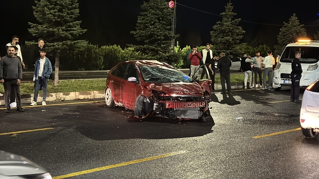 Niğde'de devrilen otomobildeki 1 kişi yaralandı