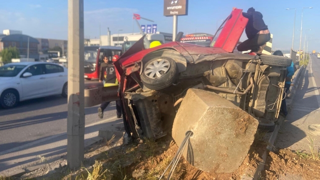 Bandırma'da kaza: 1 yaralı