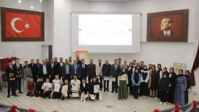 Kütahya geneli Kur'an-ı Kerim okuma yarışması tamamlandı
