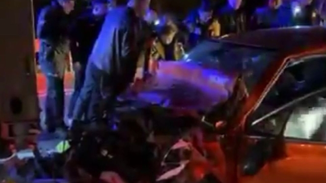 Tekirdağ'da tıra arkadan çarpan otomobildeki 2 kişi yaralandı