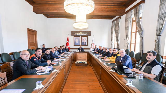 Kastamonu'da orman yangınlarıyla mücadele çalışmaları değerlendirildi