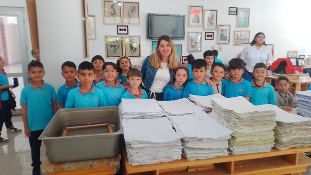 Minik öğrenciler 'geri dönüşümü' yerinde öğrendiler
