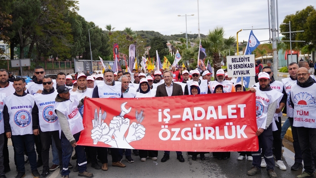 Ayvalık'ta 1 Mayıs coşkusu