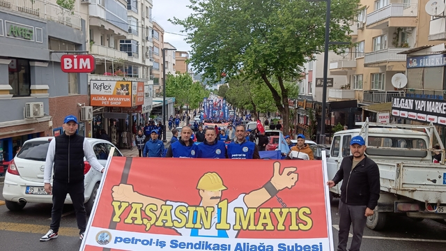 Aliağa'da 1 Mayıs kutlandı