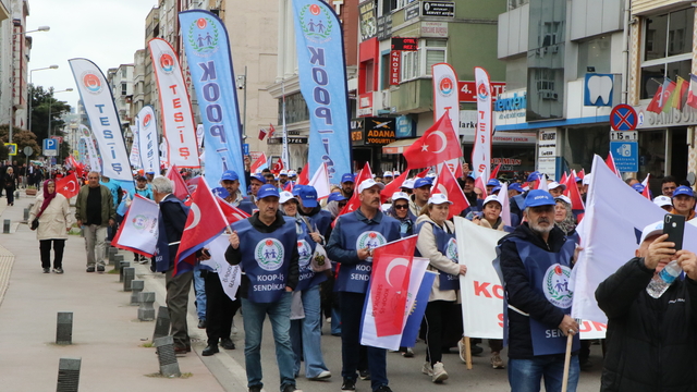Samsun'da 1 Mayıs kutlandı